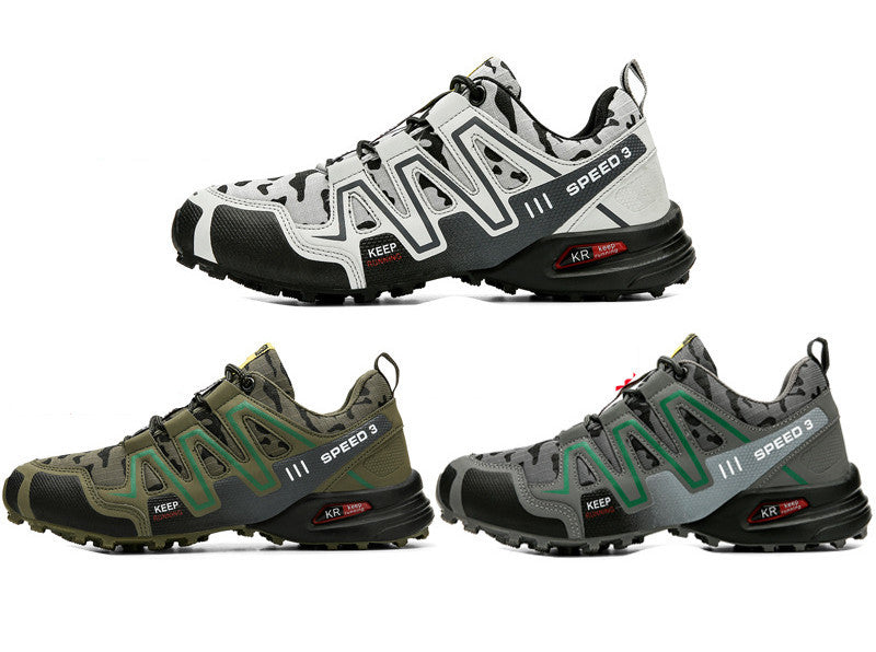 Men Hiking Shoes Climbing Male Sports Shoes Work Safety Toe Tactical Non-Slip Durable Trekking Sneakers Mens Footwear