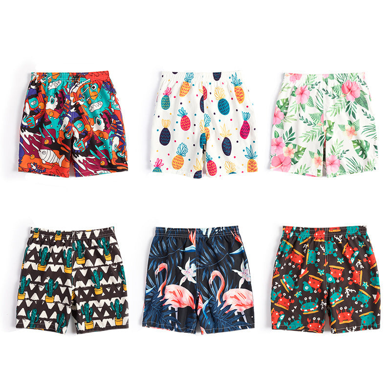 Children's beach shorts boxer swimming trunks