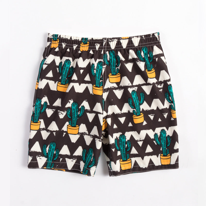 Children's beach shorts boxer swimming trunks