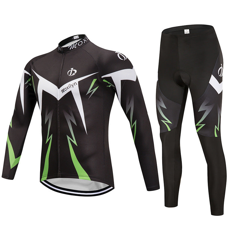 Winter cycling suit long suit custom bicycle fleece long sleeve suit team custom riding suit