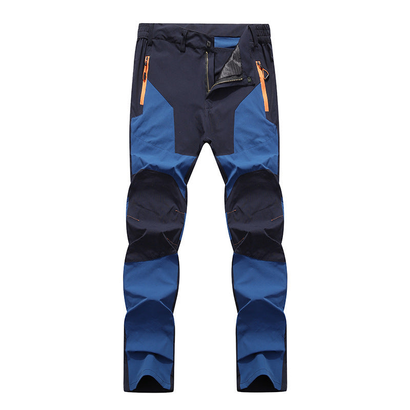 Stretch Trousers Men's Windproof Waterproof Wear-resistant Pants Stitching Hiking Pants