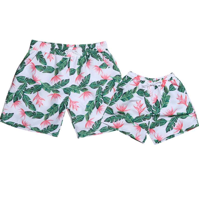 New Style Parent Child Swimwear Quick Drying Beach Pants