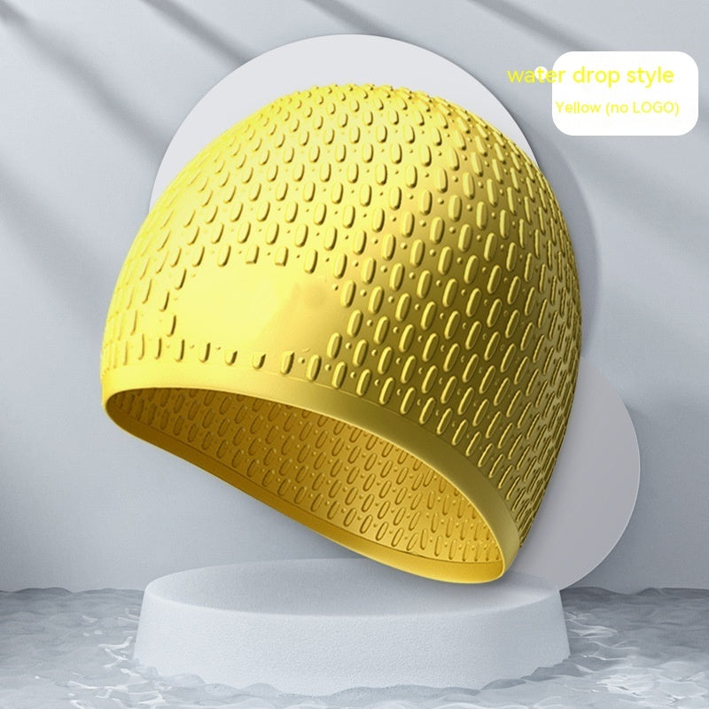 Fashion Silicone Water Drop Swimming Cap