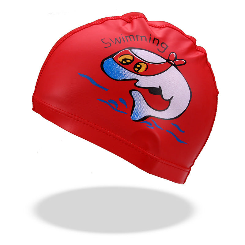 Cartoon cap for swimming